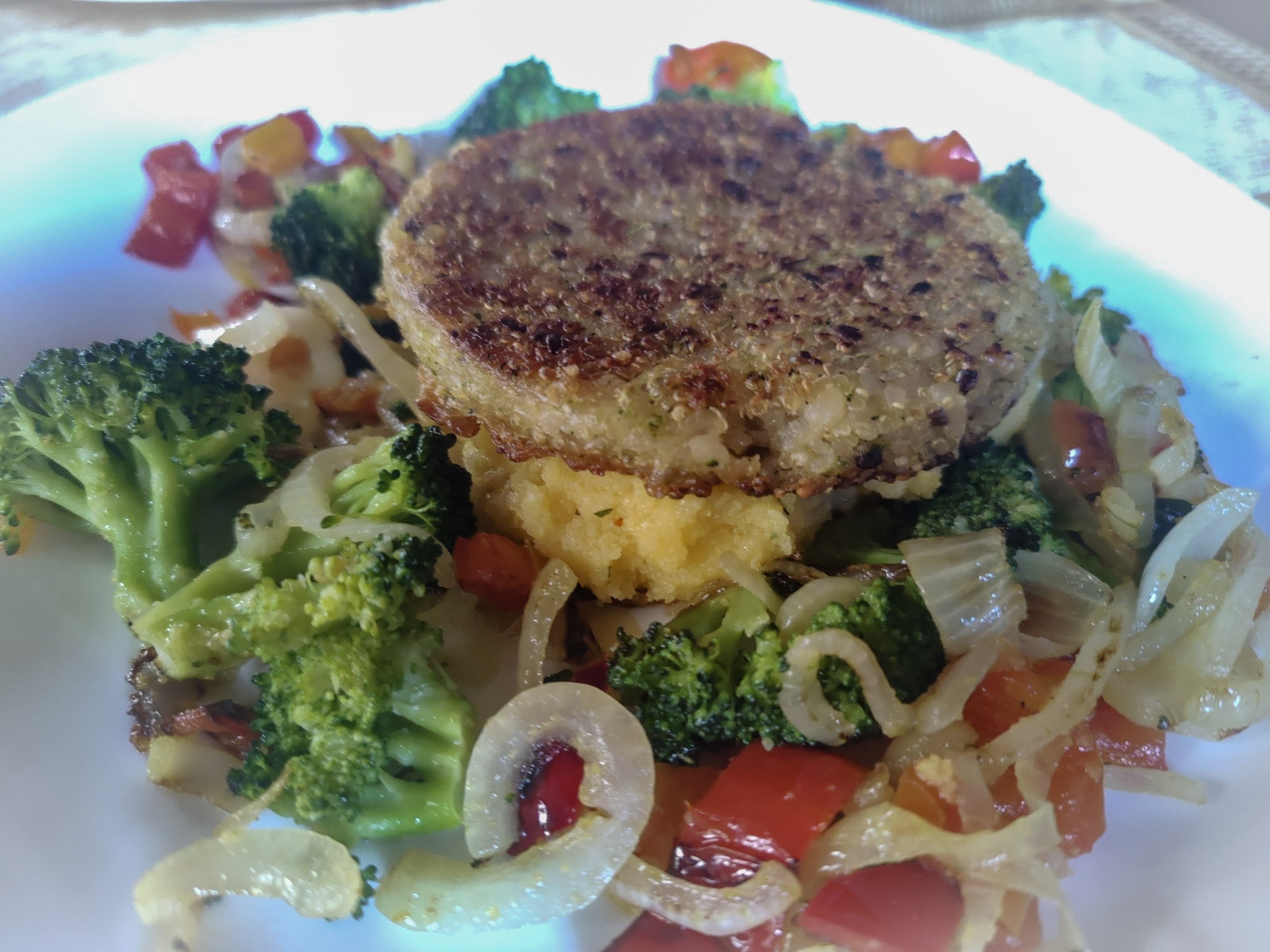 Culinary inspiration? Sort of! Home cooked veggie meal