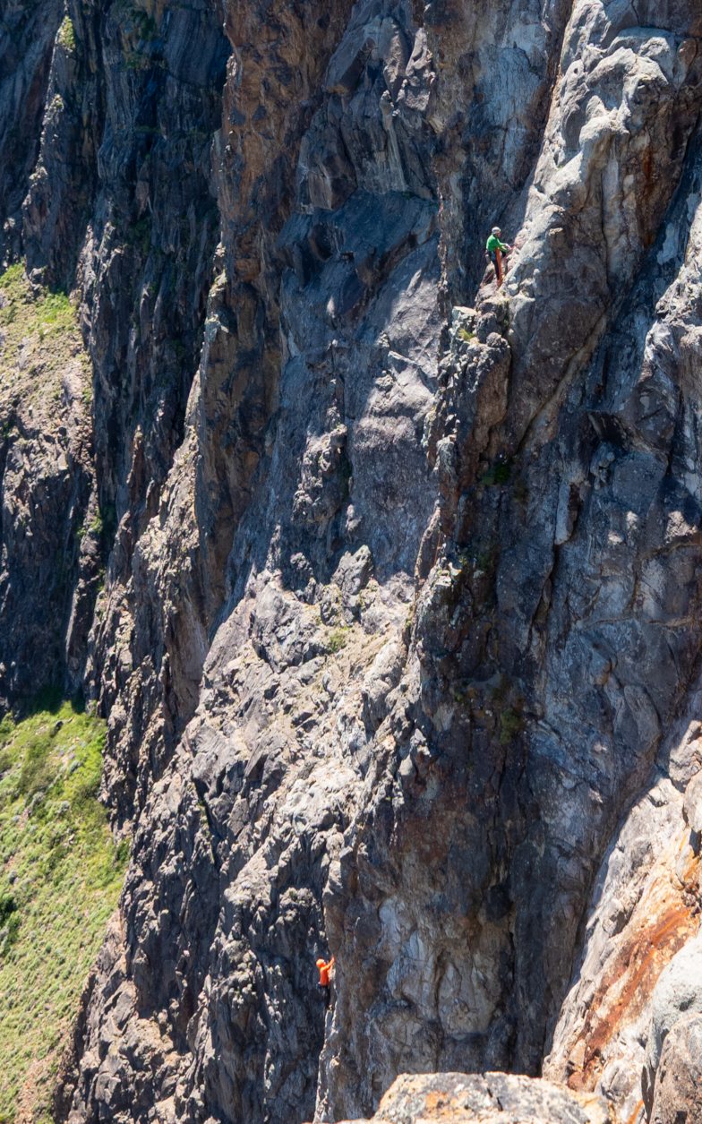 Cliffs where climbers play